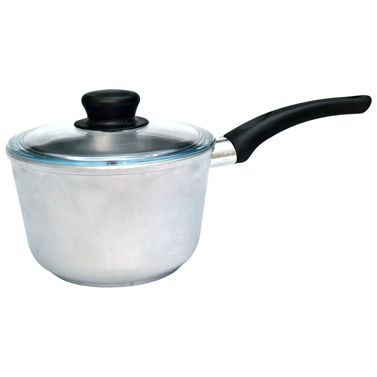 Ковш 0,75 л со стеклянной крышкой «ПОЛЕСЬЕ»