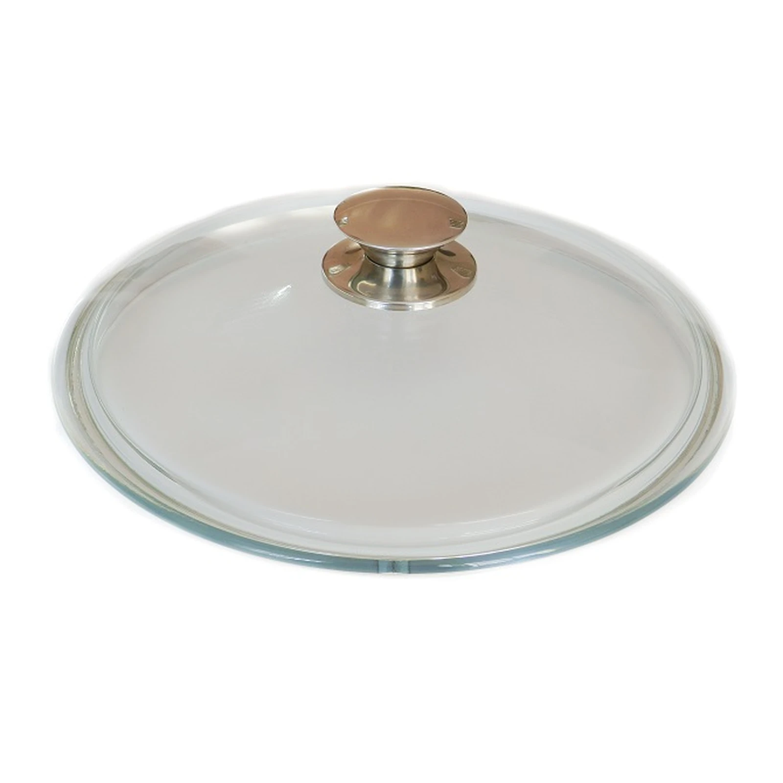 Крышка из боросиликатного стекла d-180 мм с металлической ручкой