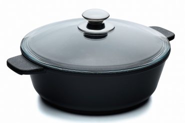 Жаровня 26 см со стеклянной крышкой «Diamond Induction»